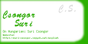 csongor suri business card
